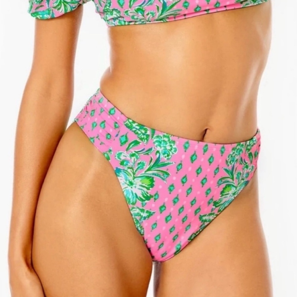 Lilly Pulitzer Pink and Green Bikini